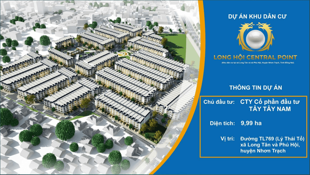 Tổng thể Dự án Long Hội Central Point Nhơn Trạch Đồng Nai