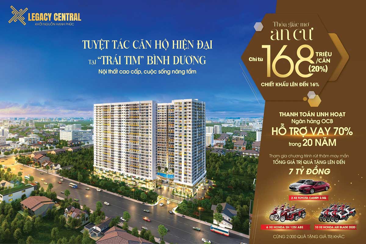 Dự án căn hộ LEGACY CENTRAL Bình Dương