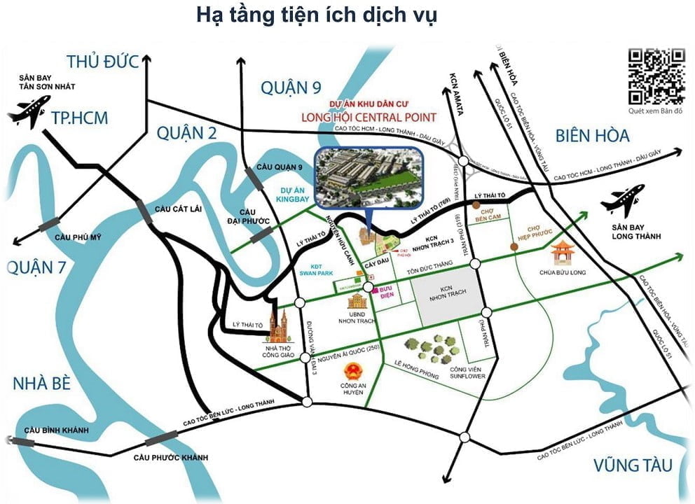 Vị trí Dự án Long Hội Central Point Nhơn Trạch Đồng Nai